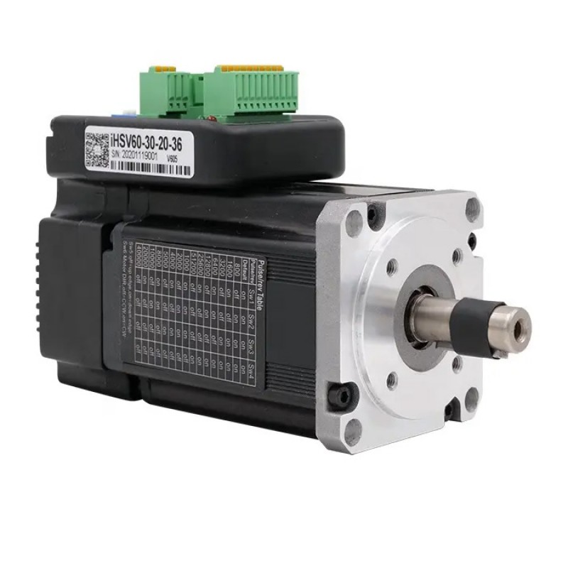 Silnik serwo ac Nema 23 z sterownik, JMC iHSV60-30-20-36 200w 3000 obr./min 0,65Nm 36V 3-fazowe