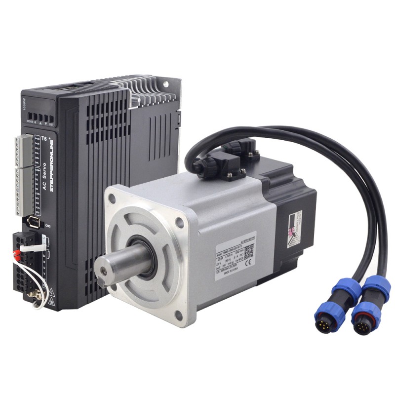 Silnik serwo AC z sterownik T6 Series 1000W T6-RS1000H2B3-M17S 3000 obr./min 3,19 Nm IP65 17-bitowy enkoder