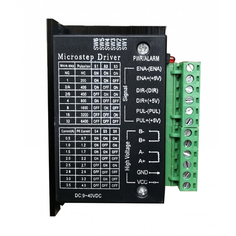 Sterownik silnika krokowego TB6600 9-40VDC 4A 2 fazy dla silnika krokowego NEMA 17, 23, 24