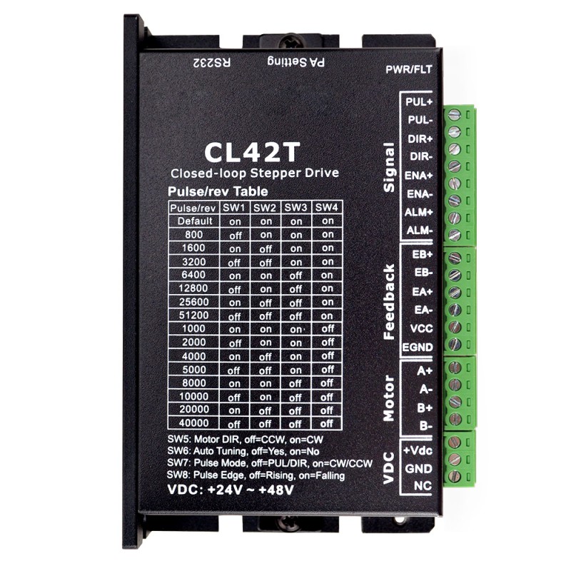 Sterownik silnika krokowego z zamkniętą pętlą CL42T 0-3,0 A 24-48 V DC do silników krokowych Nema 11, 14, 17