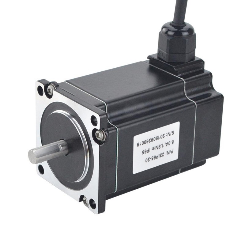 Wodoodporny silnik krokowy Nema 23 23IP65-20 5,0 A 1,8 Nm Seria P IP65