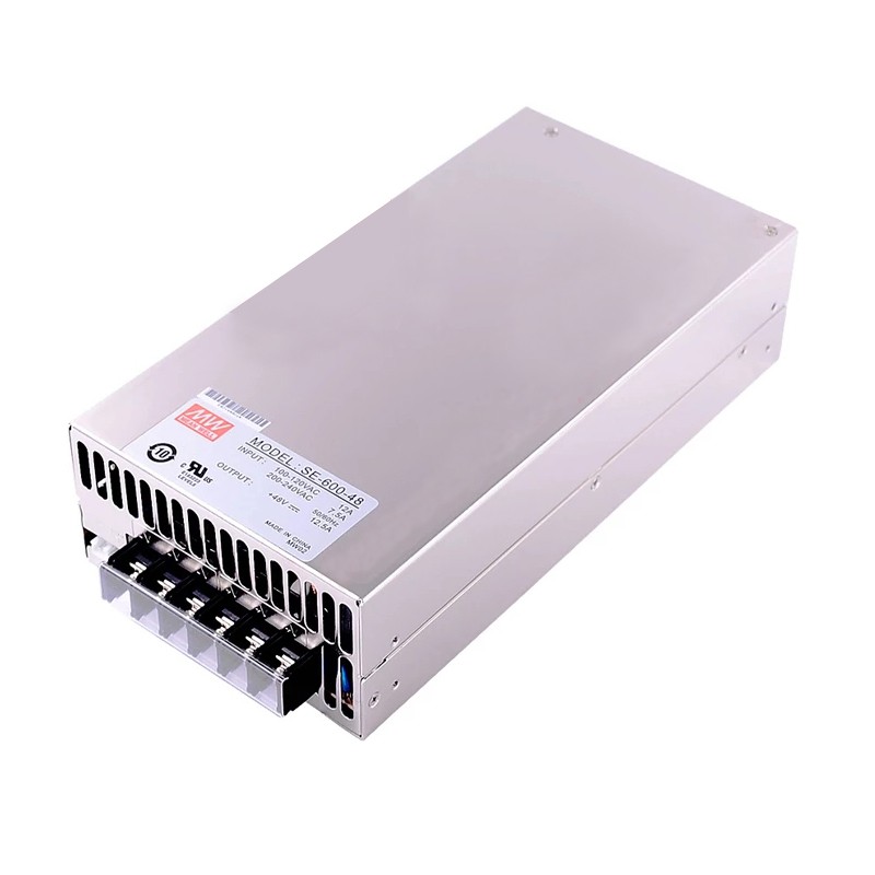 Zamknięty zasilacz impulsowy 48V Meanwell SE-600-48 12,5A 600W