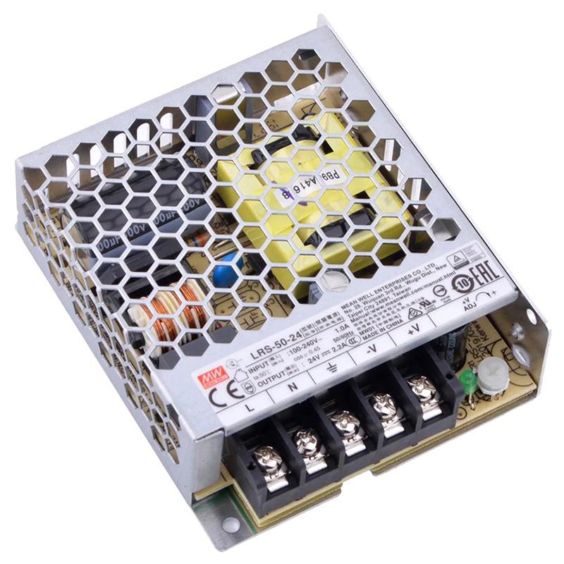 Zamknięty zasilacz impulsowy Meanwell LRS-50-24 24VDC 50W 2,2A