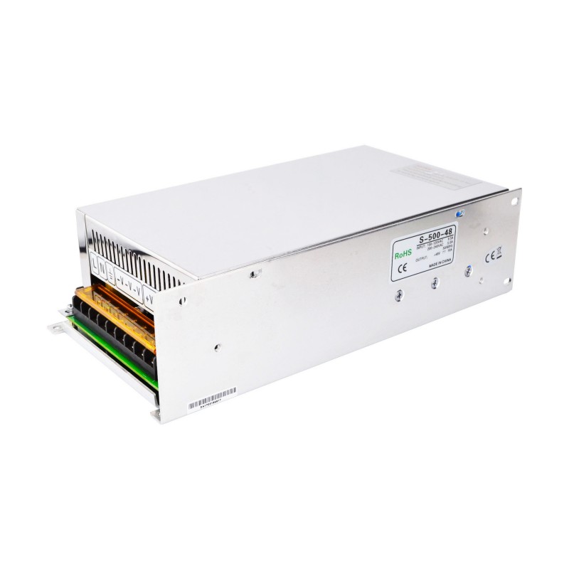 Zasilacz impulsowy 48V S-500-48 500W 10.4A do silnika krokowego