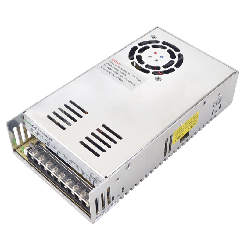 Zasilacz impulsowy 80V S-250-80 250W 3,0A do silnika krokowego