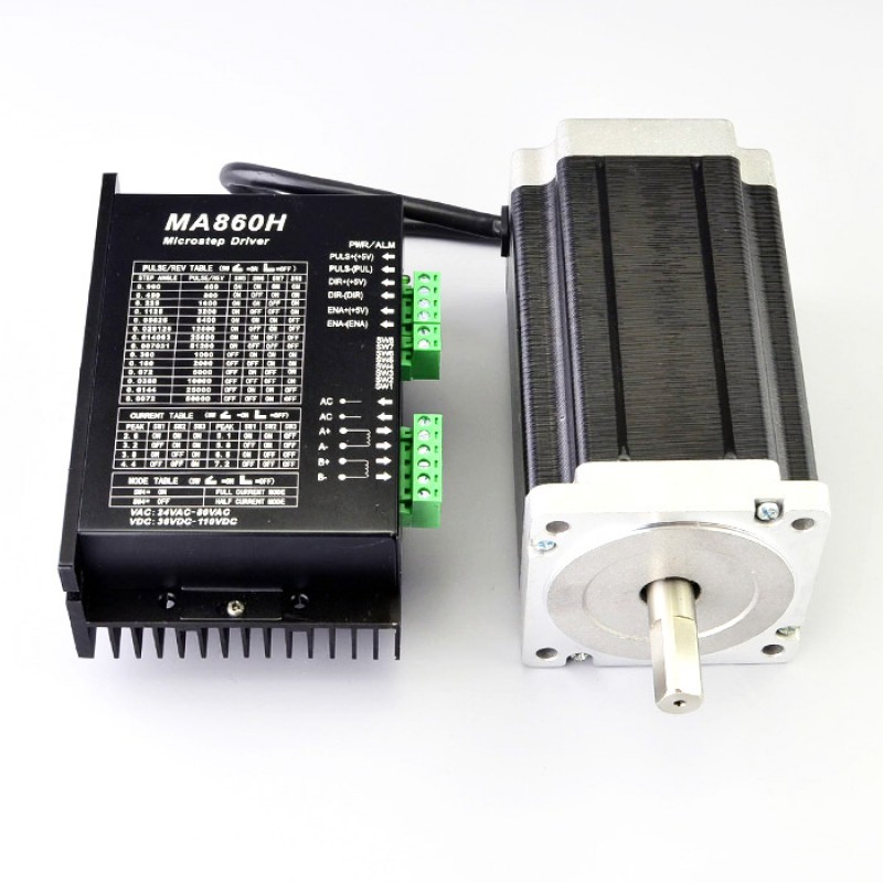 Zestaw silnik krokowy ze sterownikiem Nema 34 1-MA860H-34HS59 13,0 Nm 1,8 stopnia