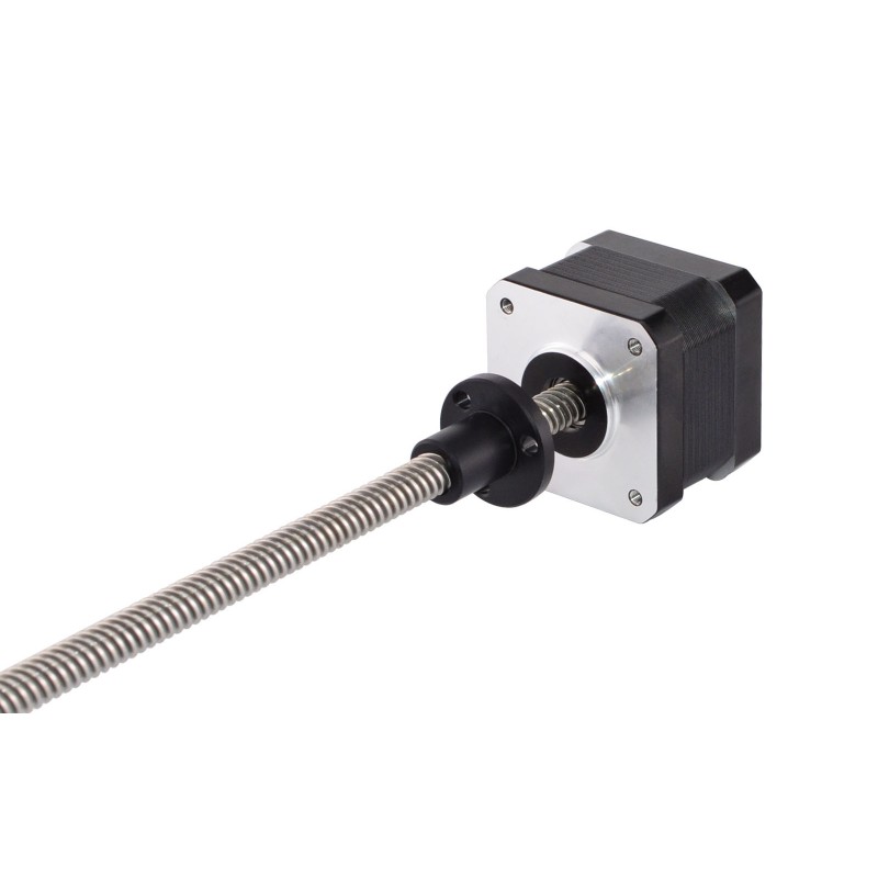 Zewnętrzny liniowy silnik krokowy Nema 17 skok na obrót 8mm 17LS13-0404E-150G