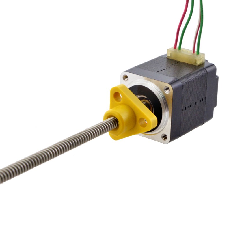 Zewnętrzny liniowy silnik krokowy NEMA 8 8E11S0504AC5-100RS skok na obrót 2mm skok 100mm