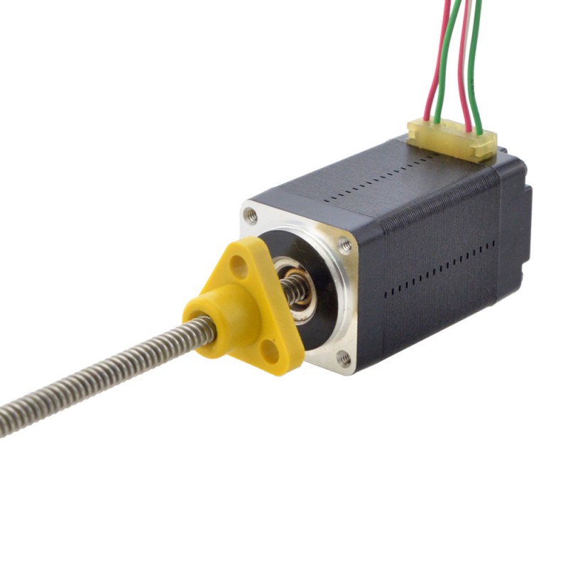 Zewnętrzny liniowy silnik krokowy NEMA 8 8E15S0504AC5-100RS skok na obrót 2mm skok 100mm