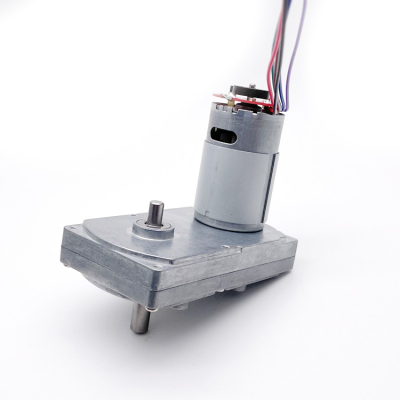 15 szt. Motoreduktor szczotkowy DC z magnesami trwałymi GM100F-555PM 12V/24V z przekładnią walcową o przełożeniu 6–365:1