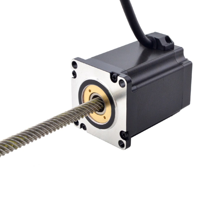 Liniowy silnik krokowy nieuchwytny NEMA 23 23N30S4004YG5-250RS skok na obrót 25,4mm skok 200mm