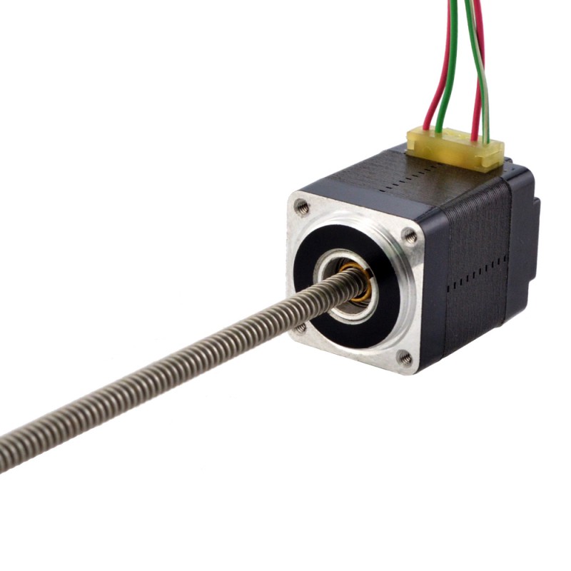 Liniowy silnik krokowy nieuchwytny NEMA 8 8N11S0504AC5-150RS skok na obrót 2mm skok 150mm