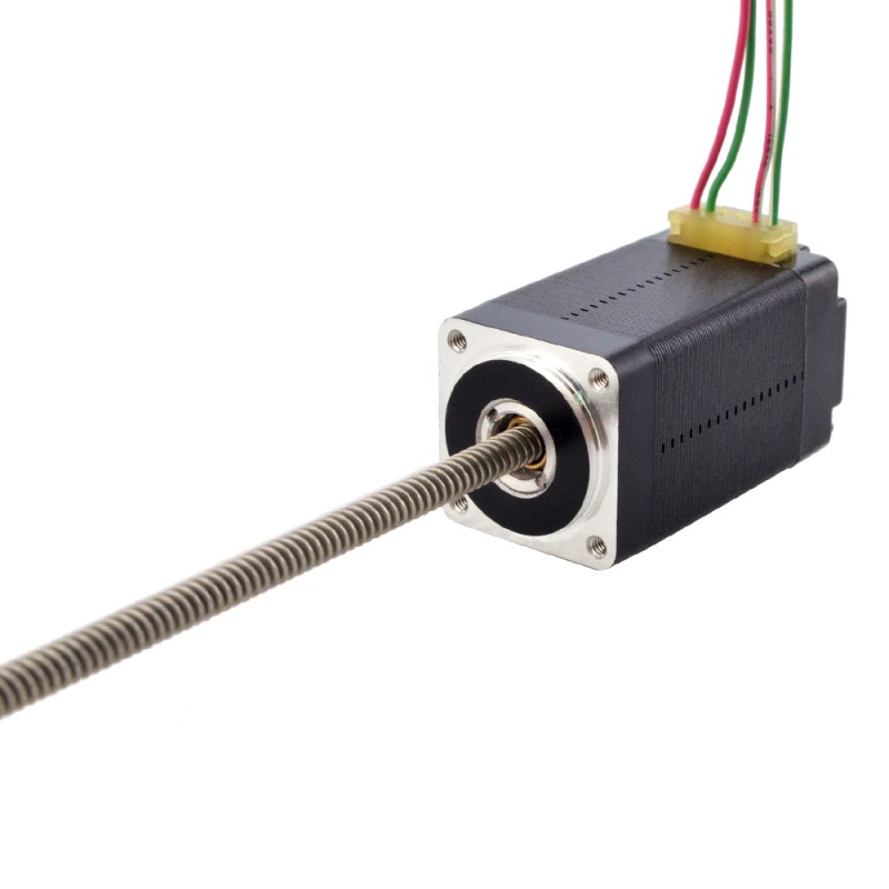 Liniowy silnik krokowy nieuchwytny NEMA 8 8N15S0504AC5-150RS skok na obrót 2mm skok 150mm