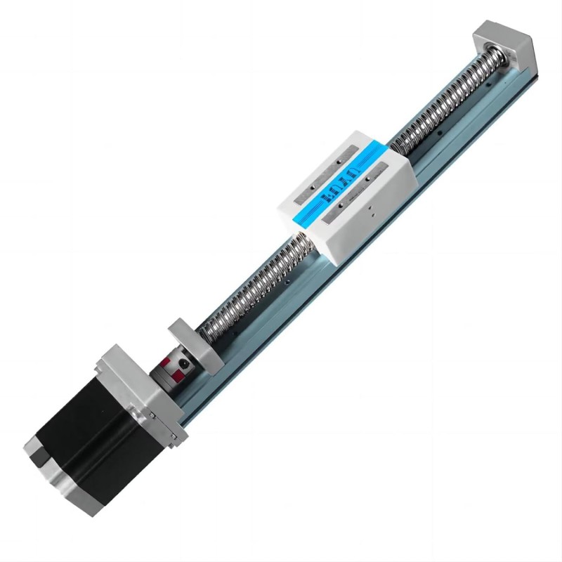 Moduł liniowy prowadnicy liniowej ze śrubą kulową do platformy liniowej CNC FSK40J 50-1000 mm z silnikiem krokowym Nema 23