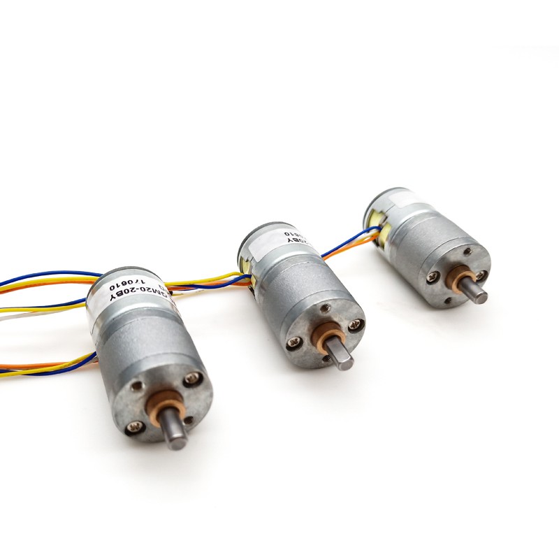 20 szt. 12 V mikro silnik krokowy DC z przekładnią GM20-20BY 18° 120 mA 2,5 kg/cm 2 fazy z przekładnią 29~488