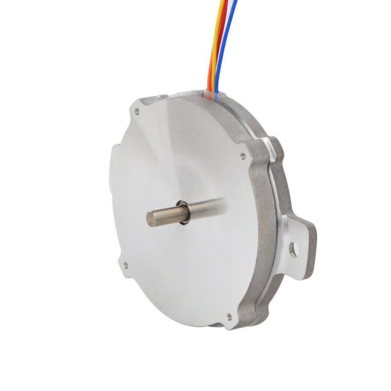 Płaski silnik krokowy okrągły Nema 24 24HR04-1004S 1,8 stopnia 6 Ncm 1A Φ60x9,6mm 4 przewody