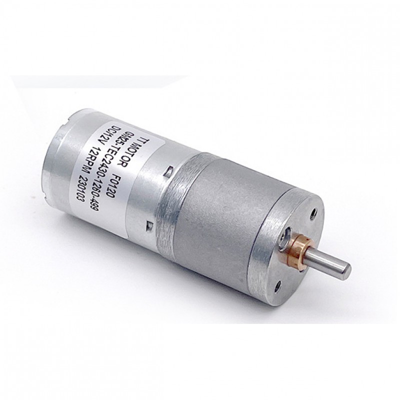 20 szt. Motoreduktor szczotkowy DC z magnesami trwałymi GM25-TEC2430 Φ25mm 12V/24V z przekładnią walcową o przełożeniu 4–499:1