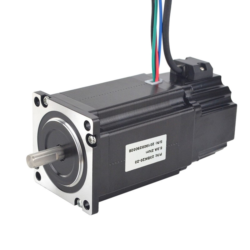 Silnik krokowy Nema 23 serii P 23BK20-20 2Nm z hamulcem elektromagnetycznym