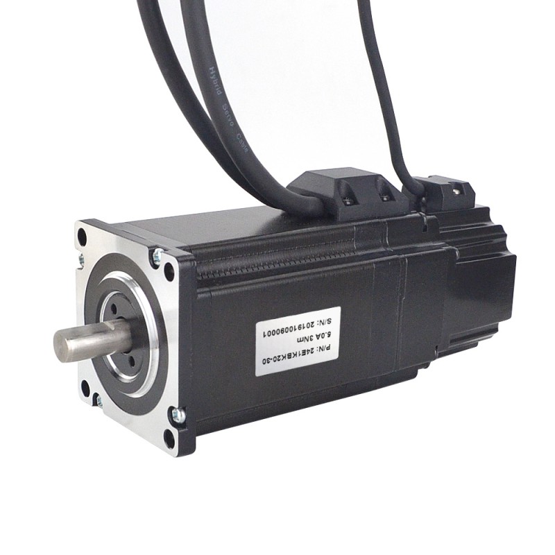 Silnik krokowy Nema 24 z zamkniętą pętlą 24E1KBK20-30 3Nm z hamulcem elektromagnetycznym
