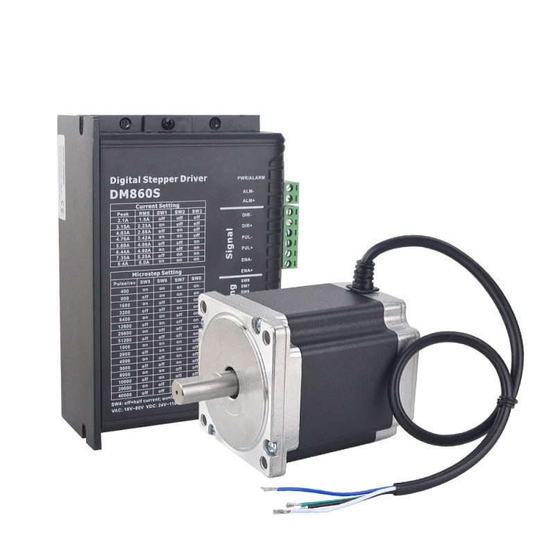 Silnik krokowy Nema 34 + sterownik silnika krokowego 1-DM860S-34HS38 6,0 Nm 1,8 stopnia