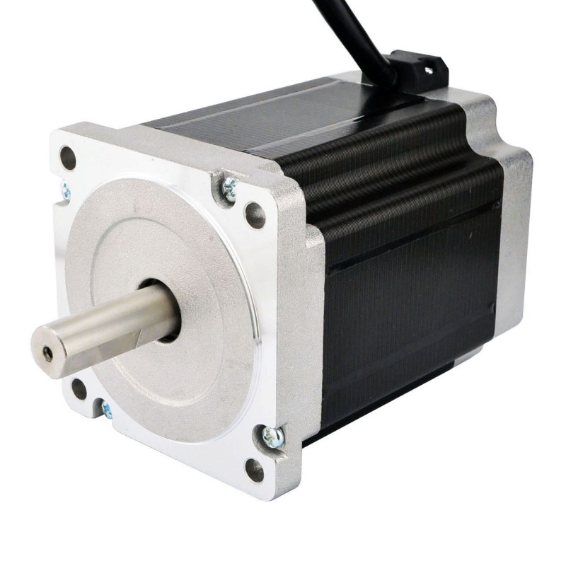 Silnik krokowy Nema 34 z podwójnym wałem 34HS46-5004D 8,5 Nm 5 V 4 przewody