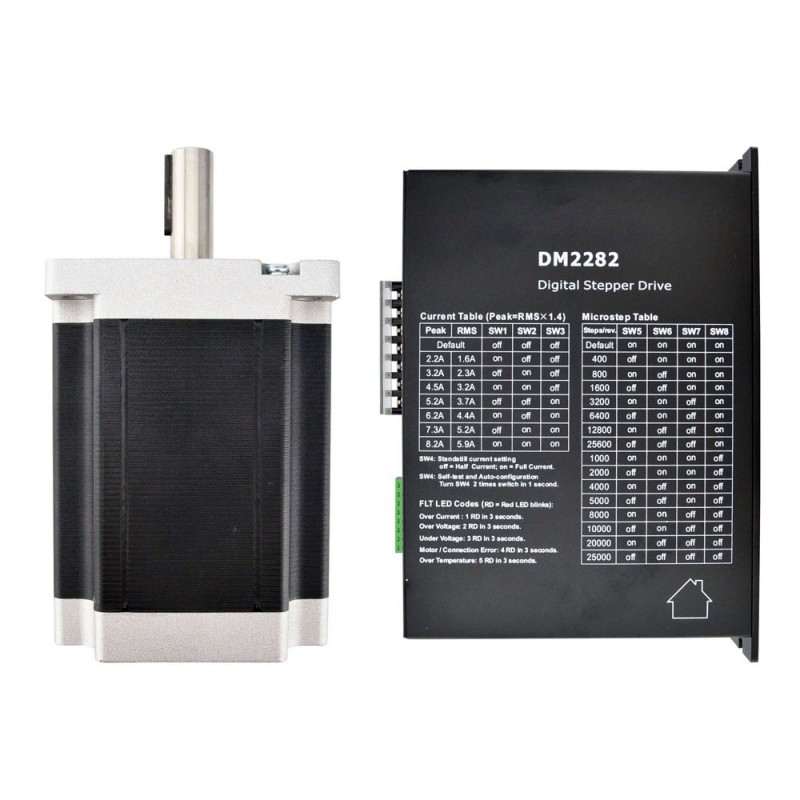 Silnik krokowy Nema 42 + sterownik silnika krokowego 1-DM2282-42HS59 22,0 Nm 1,8 stopnia