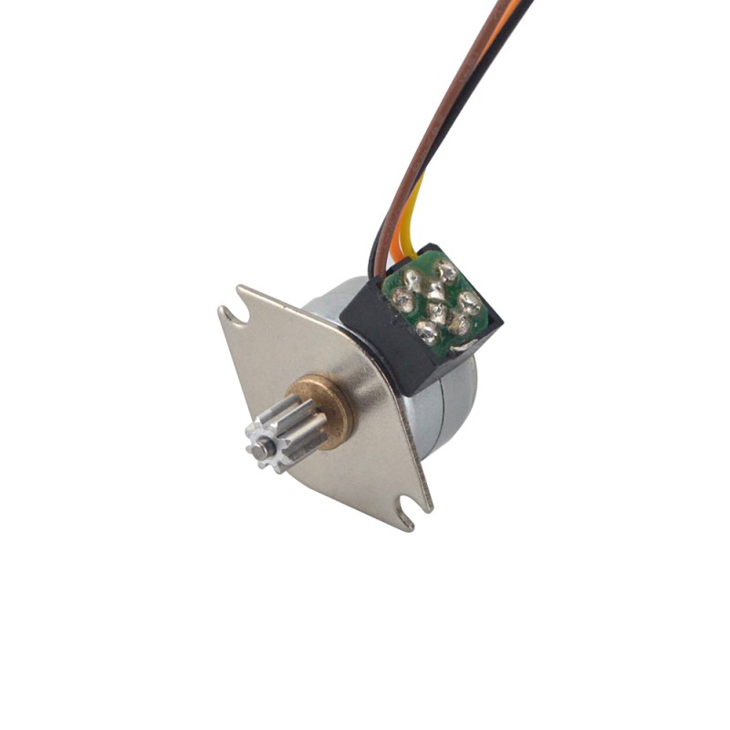 Silnik krokowy obrotowy PM Φ15x12mm 15PM20L02 18 stopni 3,43 mN.m 0,4 A 4 przewody