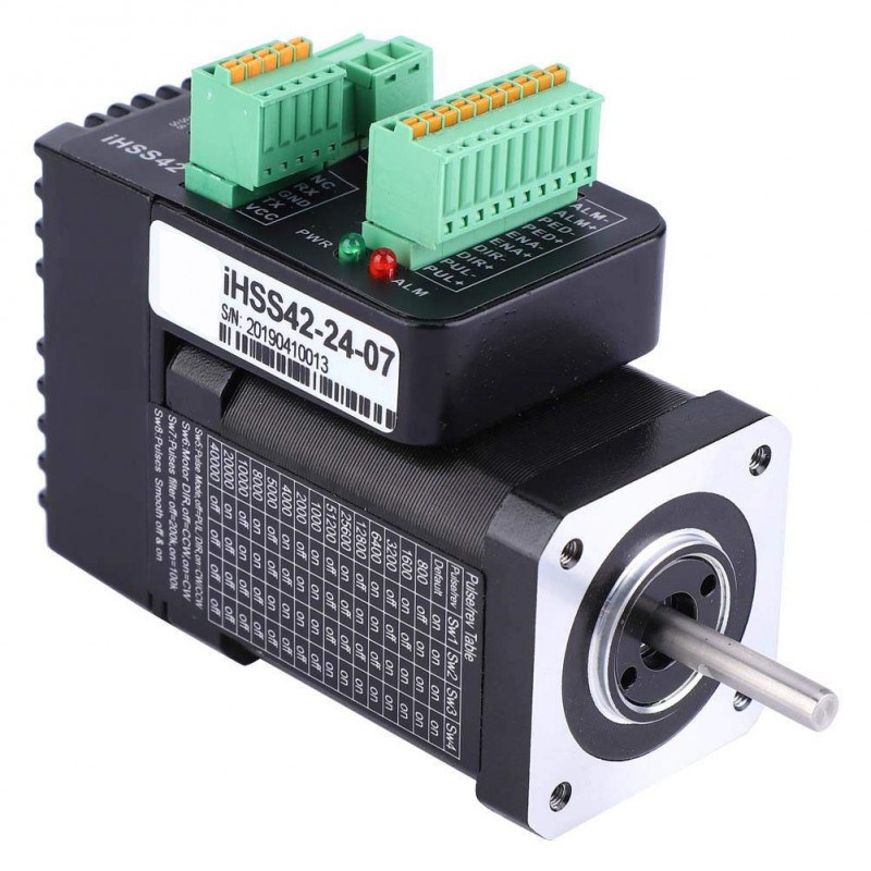 Silnik krokowy z zamkniętą pętlą i sterownikiem Nema17 JMC iHSS42-24-07 1,8 stopnia 0,7 Nm 24 V 2 fazy