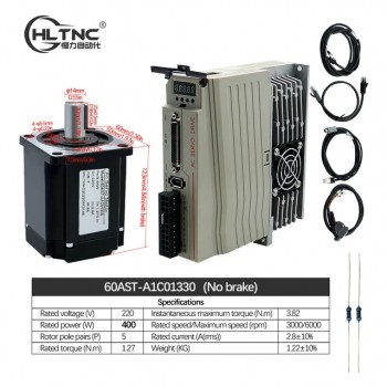 Silnik serwo AC z sterownik 400W/600W/750W/1000W 110V / 220V 1,27Nm-3,8Nm