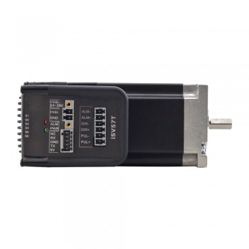 Silnik serwo dc Easy NEMA 23 z sterownik i krótkim wałem, ISV57T-130S 130w 3000 obr./min 0,45Nm 20-50VDC