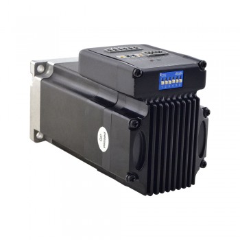 Silnik serwo dc Easy NEMA 23 z sterownik i krótkim wałem, ISV57T-130S 130w 3000 obr./min 0,45Nm 20-50VDC
