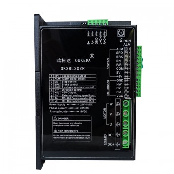 Sterownik silnika BLDC DC24-48V 800W OK3BL30ZR 30A z obsługą komunikacji RS-485