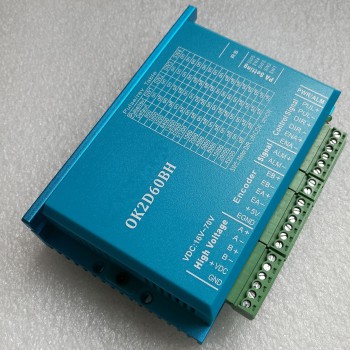 Sterownik silnika krokowego z zamkniętą pętlą 0~5,6A 16~70VDC OK2D60BH do silników krokowych Nema 23, Nema 24