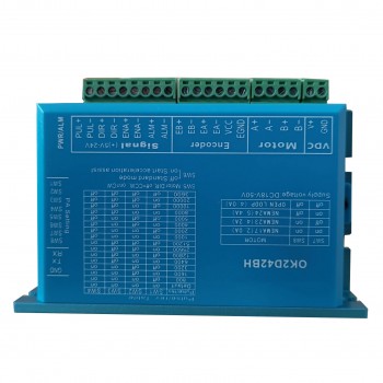 Sterownik silnika krokowego z zamkniętą pętlą OK2D42BH 0~5,6A 18~70VDC do silników krokowych Nema 17, Nema 23, Nema 24