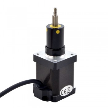Uwięziony liniowy silnik krokowy NEMA 14 14C19S1504GF5-025RS skok na obrót 0,0127mm skok 25,4mm