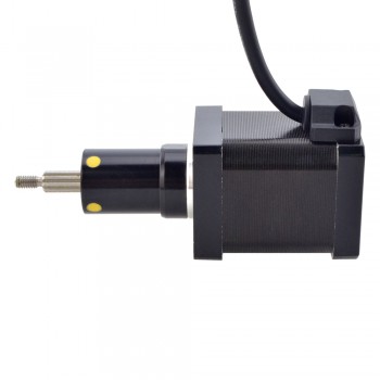 Uwięziony liniowy silnik krokowy NEMA 14 14C19S1504GF5-025RS skok na obrót 0,0127mm skok 25,4mm