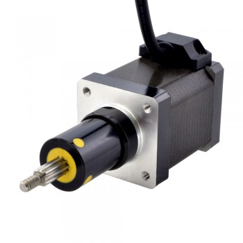 Uwięziony liniowy silnik krokowy NEMA 14 14C19S1504GF5-025RS skok na obrót 0,0127mm skok 25,4mm