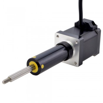 Uwięziony liniowy silnik krokowy NEMA 14 14C19S1504RF5-051RS skok na obrót 0,03175mm skok 50,8mm