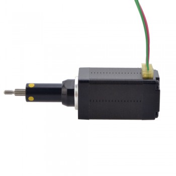 Uwięziony liniowy silnik krokowy NEMA 8 8C15S0504AC5-019RS skok na obrót 2mm skok 19,5mm