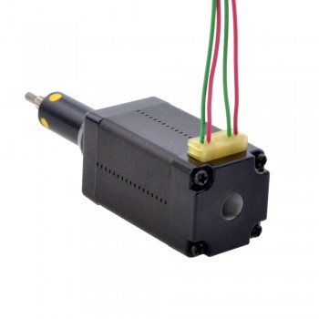Uwięziony liniowy silnik krokowy NEMA 8 8C15S0504AC5-019RS skok na obrót 2mm skok 19,5mm