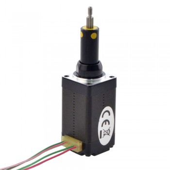 Uwięziony liniowy silnik krokowy NEMA 8 8C15S0504AC5-019RS skok na obrót 2mm skok 19,5mm