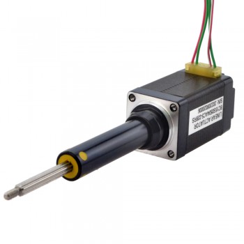 Uwięziony liniowy silnik krokowy NEMA 8 8C15S0504AC5-038RS skok na obrót 2mm skok 38,2mm