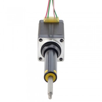 Uwięziony liniowy silnik krokowy NEMA 8 8C15S0504AC5-038RS skok na obrót 2mm skok 38,2mm