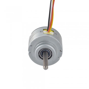 Uwięziony liniowy silnik krokowy pm Φ25x15,6mm 25LN24M01-233 skok na obrót 1mm skok 50mm