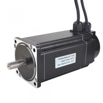 Wodoodporny silnik krokowy Nema 34 z zamkniętą pętlą 34E1KIP65-120 Seria P IP65 12Nm z enkoderem 1000CPR