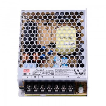 Zamknięty zasilacz impulsowy MeanWell LRS-100-5 5VDC 100W 18A