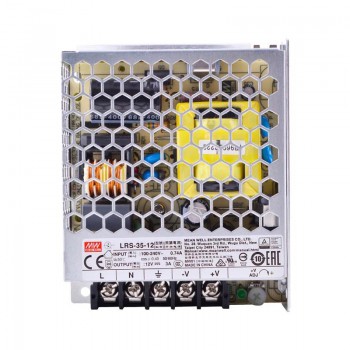 Zamknięty zasilacz impulsowy MeanWell LRS-35-12 12VDC 35W 3A