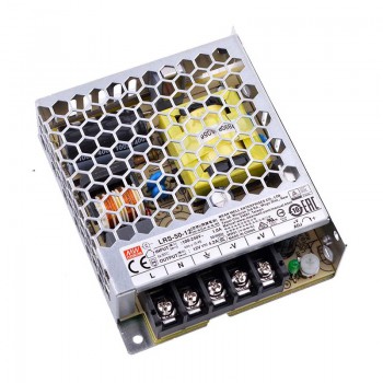 Zamknięty zasilacz impulsowy MeanWell LRS-50-12 12VDC 50W 4,2A