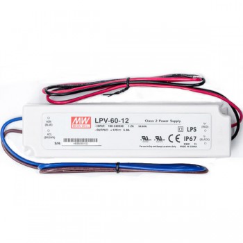 Zasilacz impulsowy Meanwell LPV-60-12 pojedyncze wyjście5A 12V 60W