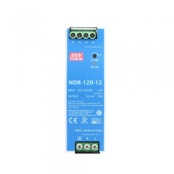 Zasilacz na szynę din 12v Meanwell NDR-120-12 10A 120W zatwierdzone przez UL508